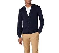 Henbury Herren Strickjacke Mens Lightweight V Cardigan, Gr. Large, Blau (Navy)