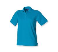 Henbury - Ladies´ 65/35 Classic Piqué Polo Shirt Turquoise - Gr. - XS