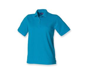 Henbury - Ladies´ 65/35 Classic Piqué Polo Shirt Turquoise - Gr. - XXL