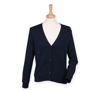 Henbury - Ladies´ Lightweight V-Neck Short Cardigan Navy - Gr. - 4XL