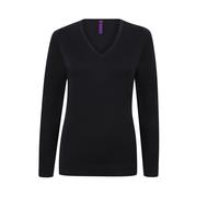 HENBURY LADIES' V-NECK JUMPER XXS NAVY