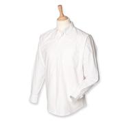 Henbury - Men´s Classic Long Sleeved Oxford Shirt White - Gr. - 42