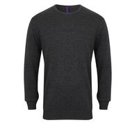 Henbury - Men´s Lightweight Crew Neck Jumper Grey Marl - Gr. - L