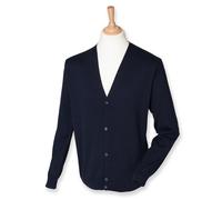 Henbury - Men´s Lightweight V-Neck Cardigan Navy - Gr. - XS