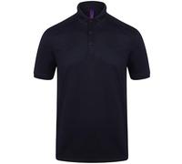 Henbury - Men´s Slim Fit Stretch Polo Shirt + Wicking Finish Oxford Navy - Gr. - S