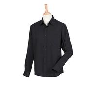 Henbury - Men´s Wicking Long Sleeve Shirt Black - Gr. - M