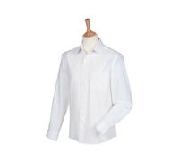 Henbury - Men´s Wicking Long Sleeve Shirt White - Gr. - XL