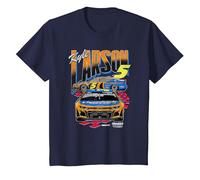 Hendrick Motorsports Kyle Larson No. 5 Throwback Scheme T-Shirt, Kinder, Marineblau, 152