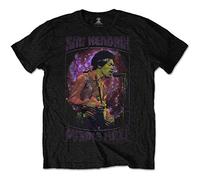 Hendrix Jimi - T-Shirt # Xl Unisex Black # Purple Haze Frame
