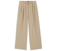 HUGO Straight-Fit Hose mit goldfarbener Karabiner-Kette - Style Henesa-2-W, 50557331 Hellbeige 38