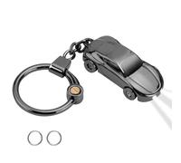 HENGBIRD Auto Schlüsselanhänger mit Taschenlampe, Autoschlüsselbund für Fahrzeug, EDC Autoschlüsselanhänger, Autozubehör Schlüsselring für Männer und Frauen (Schwarz)