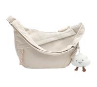 HENGBIRD Halbmond Tasche Damen, Half Moon Bag Damens, Got Bag Moon Bags Large Small, Crossbody Bags Damen Groß, Bauchtasche Cord Beige, Cord Uni Tasche Damens, UmhäNgetasche Cords