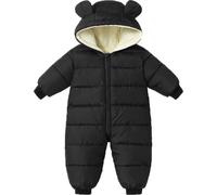 HengBo LED Schneeanzug Baby Mädchen Jungen Winter Overall Jumpsuit Einteiliger Mantel Neugeborenes Strampelanzug Skianzug für Kleinkind Schneesuit Winddicht Kapuze Fleece Strampler Oberbekleidung
