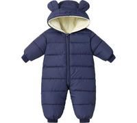 HengBo LED Schneeanzug Baby Mädchen Jungen Winter Overall Jumpsuit Einteiliger Mantel Neugeborenes Strampelanzug Skianzug für Kleinkind Schneesuit Winddicht Kapuze Fleece Strampler Oberbekleidung
