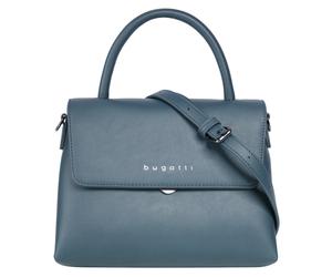Henkeltasche BUGATTI "ALMATA", Damen, Gr. B/H/T: 23cm x 16cm x 8cm onesize, blau, Kunstfaser, clean, Taschen (52447134-0) blau