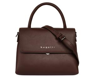 Henkeltasche BUGATTI "ALMATA", Damen, Gr. B/H/T: 23cm x 16cm x 8cm onesize, braun, Kunstfaser, clean, Taschen (96802103-0) braun