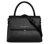Henkeltasche BUGATTI "ALMATA", Damen, Gr. B/H/T: 23cm x 16cm x 8cm onesize, schwarz, Polyurethan (PU), clean, Taschen (62085465-0) schwarz