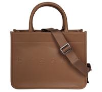 Henkeltasche BUGATTI "DAPHNE", Damen, Gr. B/H/T: 30cm x 23cm x 14cm onesize, cognac, Leder, leicht glänzend, unifarben, Taschen Henkeltasche, echt Leder (51179821-0)