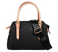 Henkeltasche BUGATTI "ELLA", Damen, Gr. B/H/T: 22cm x 17cm x 7cm onesize, schwarz, Kunstfaser, unifarben, Taschen Henkeltasche (91156228-0)