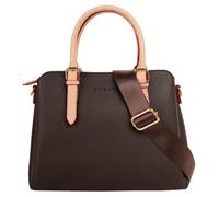 Henkeltasche BUGATTI "ELLA", Damen, Gr. B/H/T: 28cm x 20cm x 12cm onesize, braun (dunkelbraun), Kunstfaser, unifarben, Taschen (20920455-0) dunkelbraun