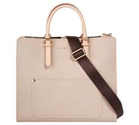 Henkeltasche BUGATTI "ELLA", Damen, Gr. B/H/T: 36cm x 30cm x 12cm onesize, beige, Kunstfaser, leicht glänzend, unifarben, Taschen (25943942-0) beige