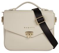 Henkeltasche BUGATTI "ELLA SAFFIANO", Damen, Gr. B/H/T: 25cm x 20cm x 11cm onesize, beige, Polyurethan (PU), Taschen (79140609-0) beige