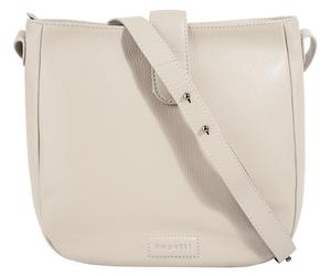 Henkeltasche BUGATTI "ELSA", Damen, Gr. B/H/T: 30cm x 28cm x 6cm onesize, weiß, Leder, leicht glänzend, unifarben, Taschen, echt Leder (57316954-0) weiß