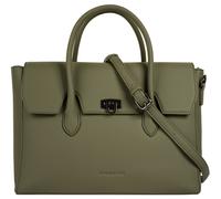 Henkeltasche BUGATTI "IRIA", Damen, Gr. B/H/T: 36cm x 24cm x 16cm onesize, oliv, Polyurethan (PU), leicht glänzend, unifarben, Taschen (70451041-0) oliv