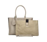 Henkeltasche BURKELY "BURKELY Taschen Leder", Damen, Gr. onesize, grau, Leder, Taschen (10975250-0) grau