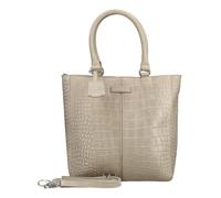 Henkeltasche BURKELY "BURKELY Taschen Leder", Damen, Gr. onesize, grau, Leder, Taschen (90125824-0) grau