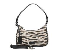 Henkeltasche BURKELY "BURKELY Taschen Veloursleder", Damen, Gr. onesize, schwarz-weiß (zebra), Veloursleder, Taschen (50310036-0) zebra