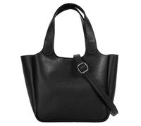 Henkeltasche CLUTY, Damen, Gr. B/H/T: 30cm x 19cm x 12cm onesize, schwarz, Leder, leicht glänzend, unifarben, Taschen (42044939-0) schwarz
