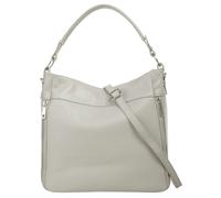 Henkeltasche CLUTY, Damen, Gr. B/H/T: 35cm x 27cm x 9cm onesize, grau, Leder, unifarben, Taschen, echt Leder, Made in Italy (94935903-0) grau