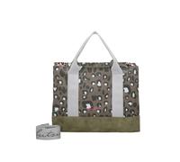 Henkeltasche FRITZI AUS PREUSSEN "Canvas Tote Bag", Damen, Gr. B/H/T: 14cm x 29,5cm x 40cm, grün, Baumwolle, unifarben, Taschen, mit verstell- und abnehmbarem Schulter-Riemen (48777814-0) grün