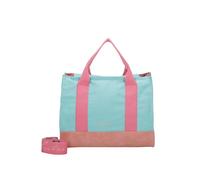 Henkeltasche FRITZI AUS PREUSSEN "Canvas Tote Bag", Damen, Gr. B/H/T: 14cm x 29,5cm x 40cm, grün (mint), Baumwolle, unifarben, Taschen, mit verstell- und abnehmbarem Schulter-Riemen (87443655-0) mint