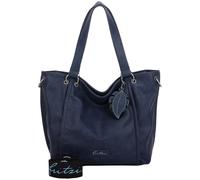 Henkeltasche FRITZI AUS PREUSSEN "Eco-Fritzi02", Damen, Gr. B/H/T: 12,5cm x 33,5cm x 54cm, blau (dunkelblau), unifarben, Taschen, aus veganen und recycelten Materialien (94899552-0) dunkelblau