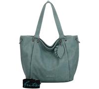 Henkeltasche FRITZI AUS PREUSSEN "Eco-Fritzi02", Damen, Gr. B/H/T: 12,5cm x 33,5cm x 54cm, grün, unifarben, Taschen, aus veganen und recycelten Materialien (79529129-0) grün