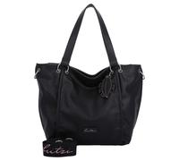Henkeltasche FRITZI AUS PREUSSEN "Eco-Fritzi02", Damen, Gr. B/H/T: 12,5cm x 33,5cm x 54cm, schwarz, Kunstfaser, unifarben, Taschen, aus veganen und recycelten Materialien (10076447-0) schwarz