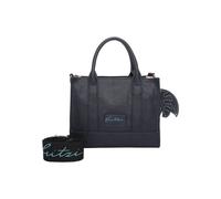 Henkeltasche FRITZI AUS PREUSSEN "Eco Square", Damen, Gr. B/H/T: 9cm x 21cm x 26cm, blau (dunkelblau), Kunstfaser, unifarben, Taschen, aus veganen und recycelten Materialien (77980849-0) dunkelblau