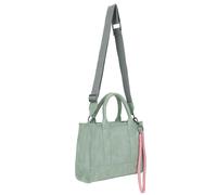 Fritzi SquareN Vintage Lime Crossbody Kunstleder Damen Umhängetasche Handtasche Festival City vegan abnehmbarer Anhänger Vintage-Waschung 20,5 x 26 x 11 cm, Gruen