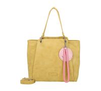 Henkeltasche FRITZI AUS PREUSSEN "Fritzi42N", Damen, Gr. B/H/T: 18cm x 33cm x 45cm, gelb, Kunstfaser, unifarben, Taschen, aus veganen Materialien (21260606-0) gelb