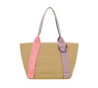 Henkeltasche FRITZI AUS PREUSSEN "Happy Summer Shopper", Herren, Gr. B/H/T: 11cm x 25cm x 37cm, natur, Kunstfaser, unifarben, Taschen, mit Reißverschluss und Herz-Karabiner (18349321-0) natur