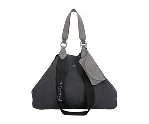 Henkeltasche FRITZI AUS PREUSSEN "Izzy", Damen, Gr. B/H/T: 16cm x 36cm x 50cm, schwarz, Baumwolle, unifarben, Taschen, aus veganen Materialien (50787306-0) schwarz