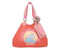 Henkeltasche FRITZI AUS PREUSSEN "Izzy Medium Big Wave Limited Barbie", Damen, Gr. B/H/T: 42cm x 29cm x 15cm, orange, Baumwolle, bedruckt, Taschen, mit abnehmbarem Brillenetui (33310527-0) orange
