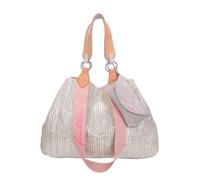 Fritzi aus Preussen Damen Izzy Medium Painted Straw Silver Nature Shopper