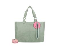 Henkeltasche FRITZI AUS PREUSSEN "Izzy Vintage", Damen, Gr. B/H/T: 42cm x 29cm x 42cm, grün (hellgrün), Polyurethan (PU), unifarben, Taschen, mit Taschen-Anhänger und Schlüsselschlange (56878209-0) he