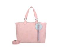 Henkeltasche FRITZI AUS PREUSSEN "Izzy Vintage", Damen, Gr. B/H/T: 42cm x 29cm x 42cm, rosa, Lederimitat, unifarben, Taschen, mit Taschen-Anhänger und Schlüsselschlange (97375453-0) rosa