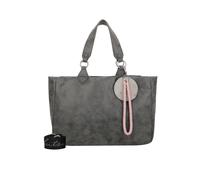 Henkeltasche FRITZI AUS PREUSSEN "Izzy Vintage", Damen, Gr. B/H/T: 42cm x 29cm x 42cm, schwarz, Lederimitat, unifarben, Taschen, mit Taschen-Anhänger und Schlüsselschlange (46403265-0) schwarz