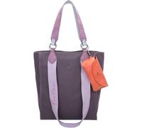 Henkeltasche FRITZI AUS PREUSSEN "Izzy02", Damen, Gr. B/H/T: 11cm x 39cm x 32cm, lila, Baumwolle, mehrfarbig, Taschen, mit abnehmbarem Brillenetui (72563628-0) lila