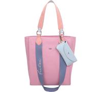 Henkeltasche FRITZI AUS PREUSSEN "Izzy02", Damen, Gr. B/H/T: 11cm x 39cm x 32cm, rosa (rosa, blau), Baumwolle, mehrfarbig, Taschen, mit abnehmbarem Brillenetui (30276048-0) rosa, blau